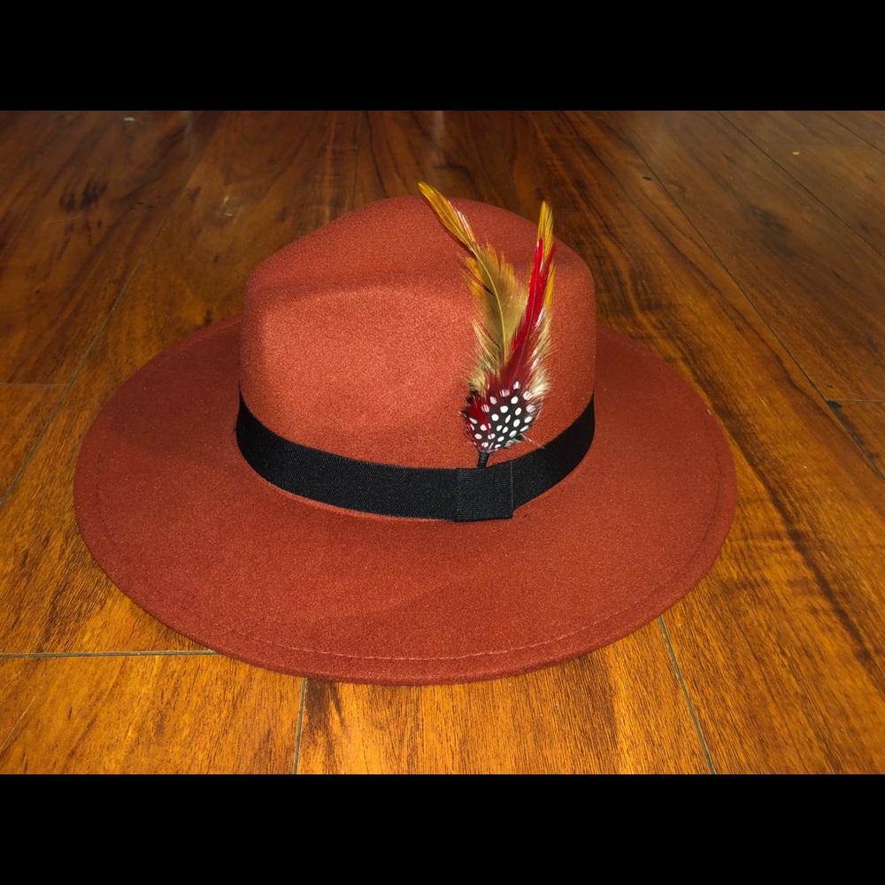 RUST COPPER Felt Panama Fedora - Picture 7 of 8